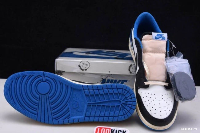 Kicktheory x DM7866-140 Fragment Low Design Jordan Scott 1 Retro x Travis Air 0816